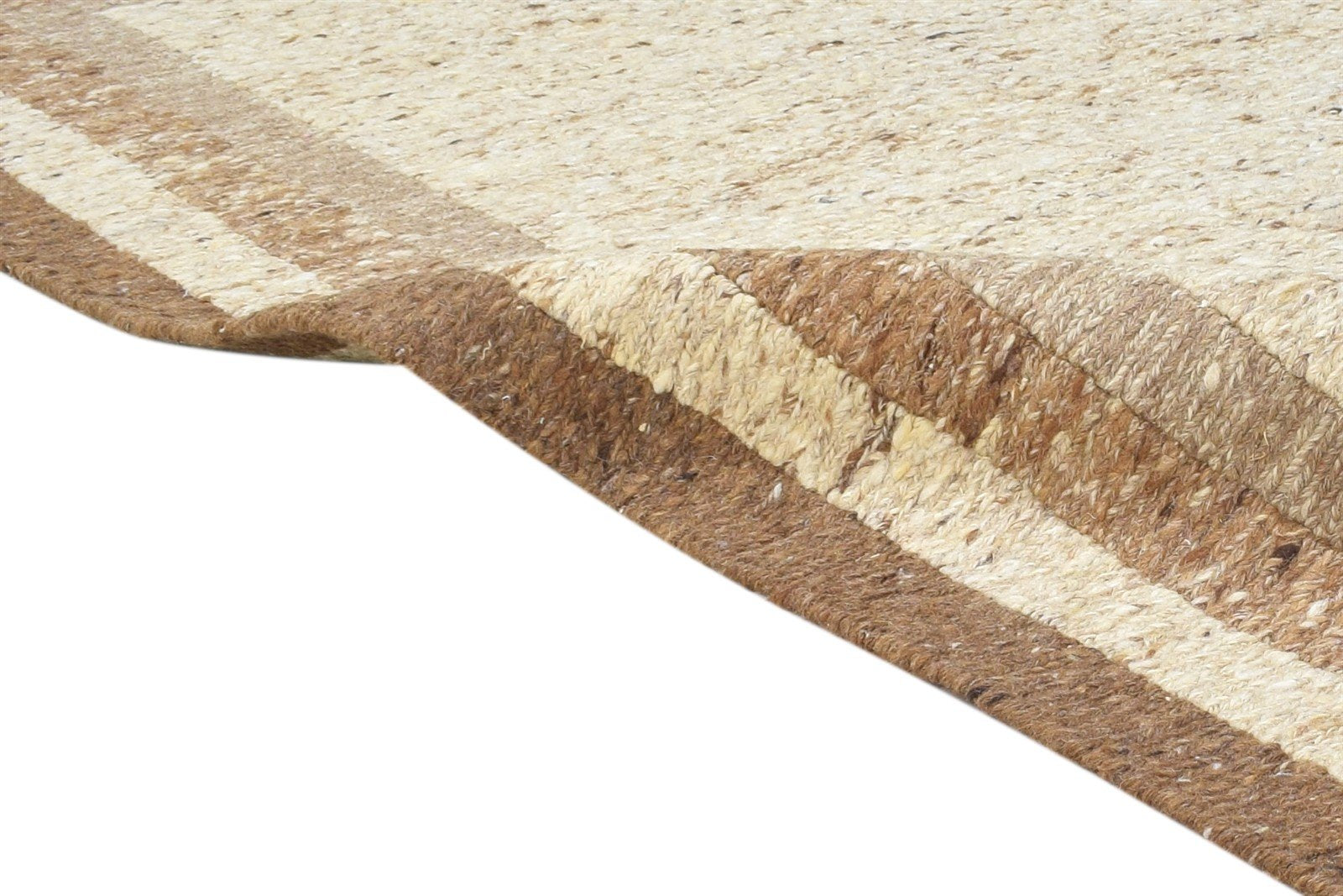 4' X 6' Rug Wool Beige Persian Hand Knotted Gabbeh Bordered Room Size Carpet 7864869060757