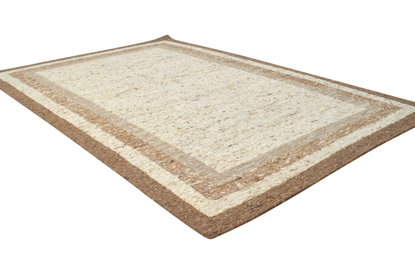 4' X 6' Rug Wool Beige Persian Hand Knotted Gabbeh Bordered Room Size Carpet 7864869060757