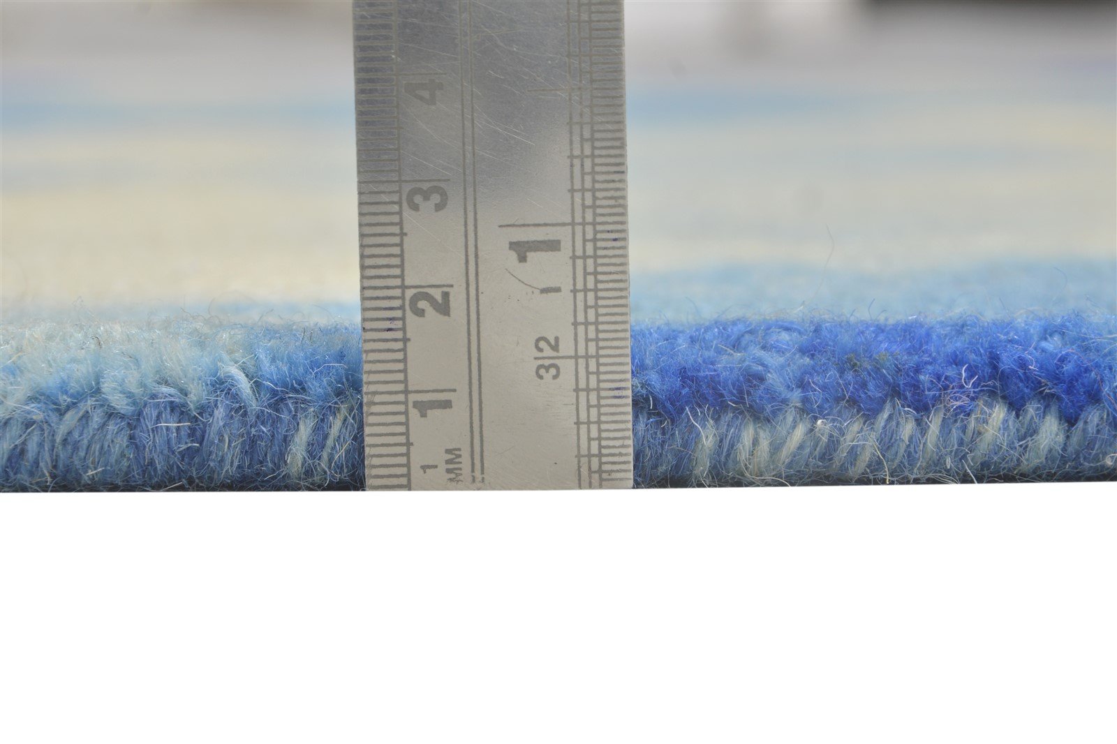 4' X 6' Rug Wool Blue Modern Hand Tufted Shibori Tie Dye Room Size Carpet 7864309186709