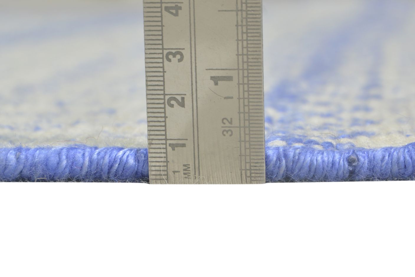 4' X 6' Rug Wool Blue Modern Handloom Moroccan Trellis Room Size Carpet 7865004458133