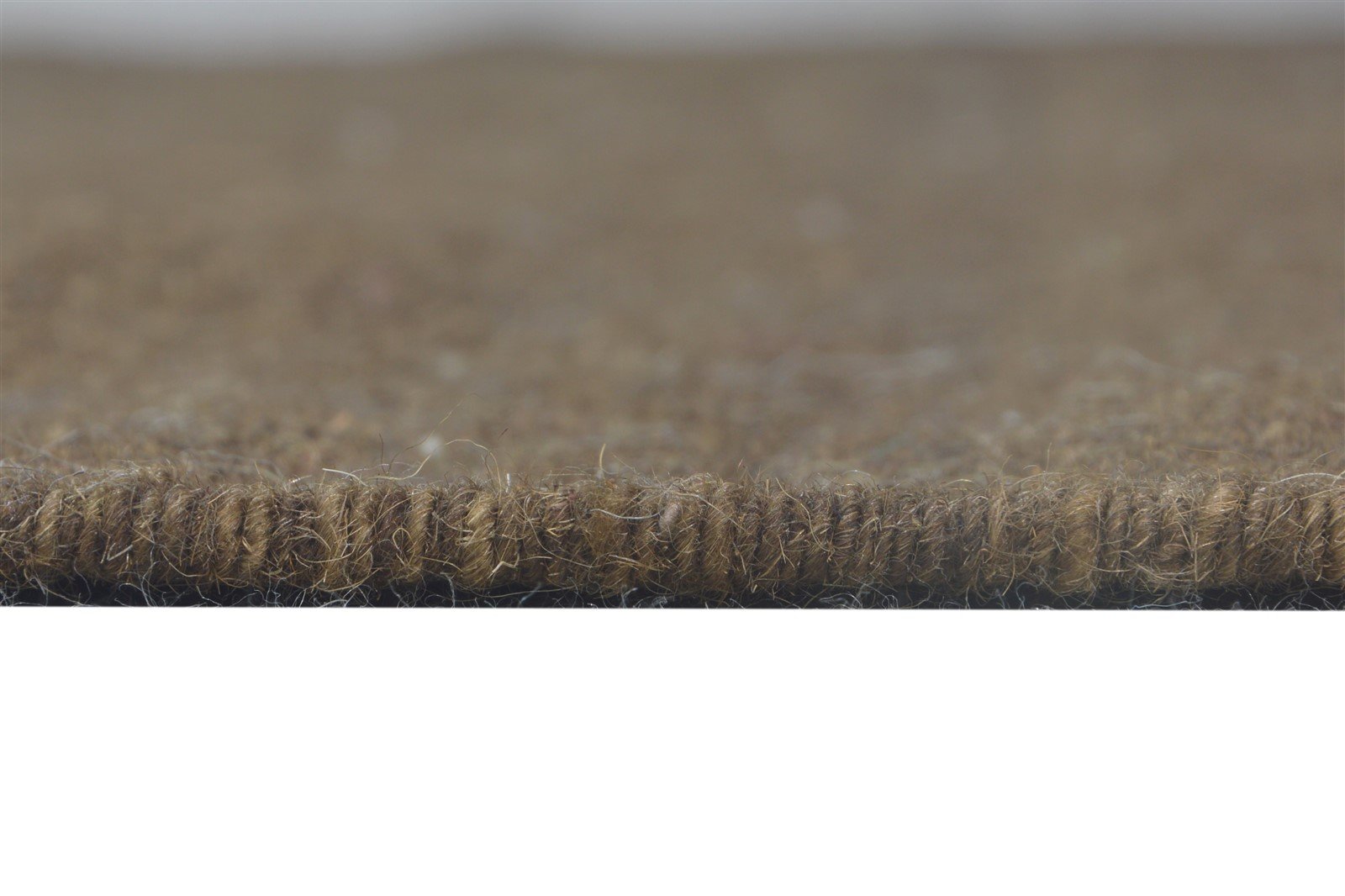 4' X 6' Rug Wool Brown Modern Dhurrie Scandinavian Solid Room Size Carpet 7864674418837