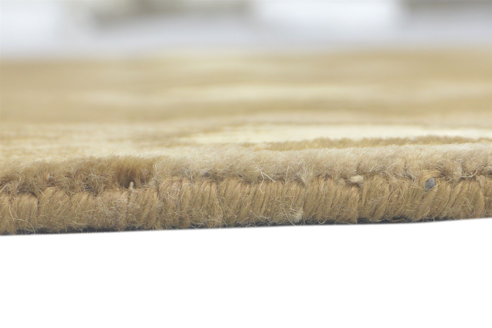 4' X 6' Rug Wool Brown Modern Hand Knotted Indian Circles Room Size Carpet 7860693336213