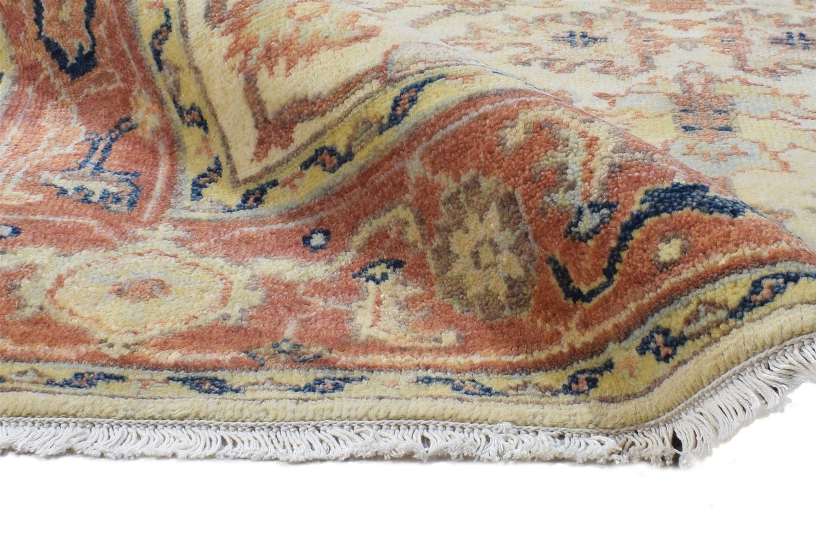 4' X 6' Rug Wool Cream Persian Hand Knotted Oushak Oriental Room Size Carpet 7864997281941