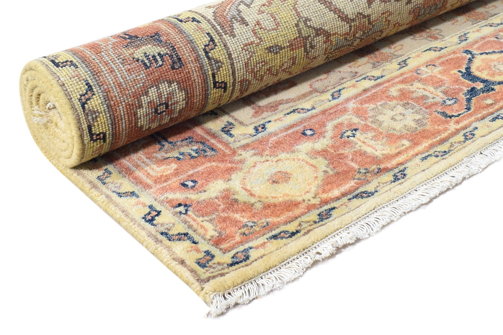 4' X 6' Rug Wool Cream Persian Hand Knotted Oushak Oriental Room Size Carpet 7864997281941