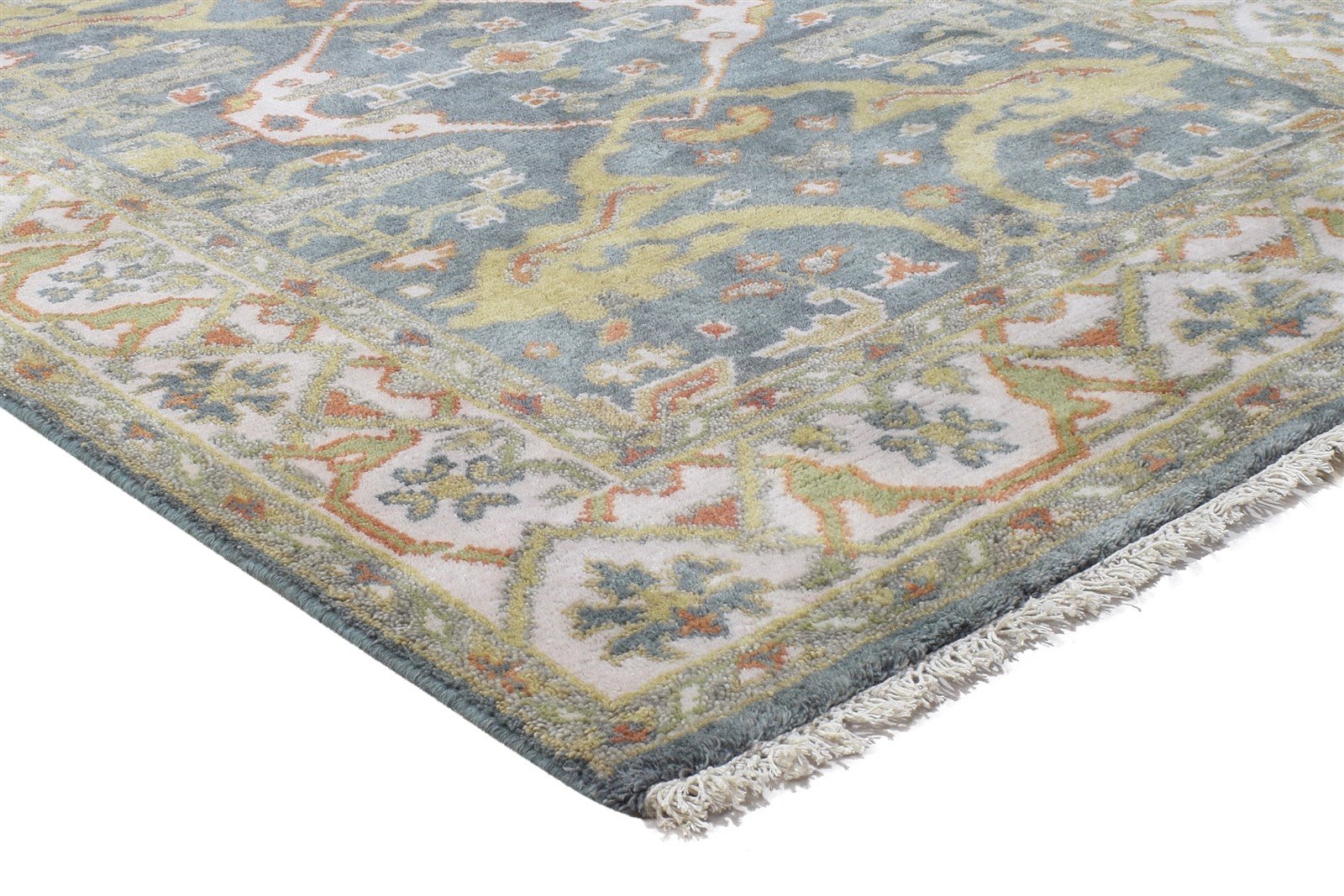 4' X 6' Rug Wool Dark Grey Persien Hand Knotted Oushak Oriental Room Size Carpet 7864328552597