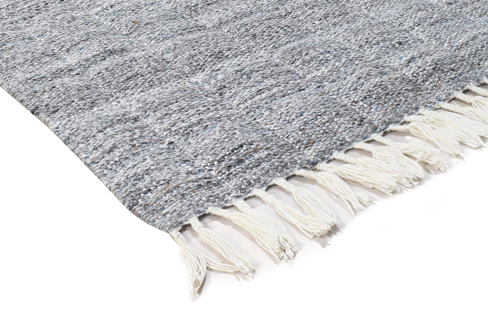 4' X 6' Rug Wool Grey Modern Dhurrie French Geometric Room Size Carpet 7864989188245