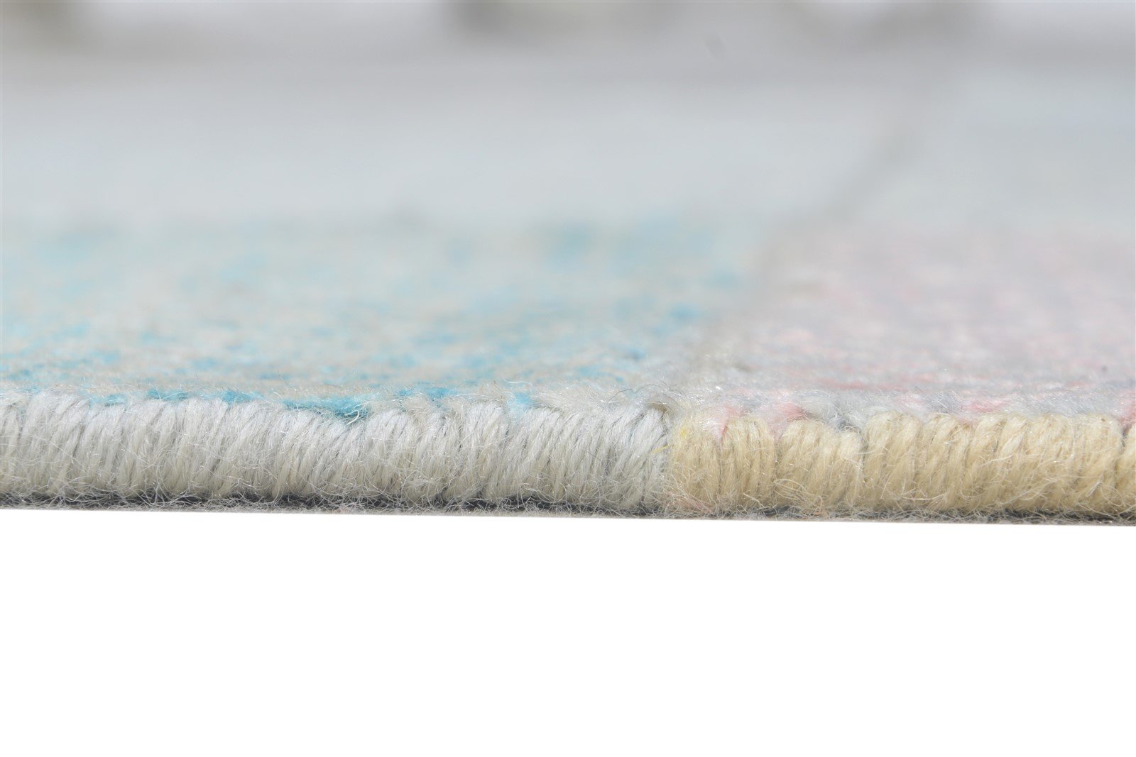 4' X 6' Rug Wool Grey Modern Hand Knotted Agra Grass Trellis Room Size Carpet 7864592171157