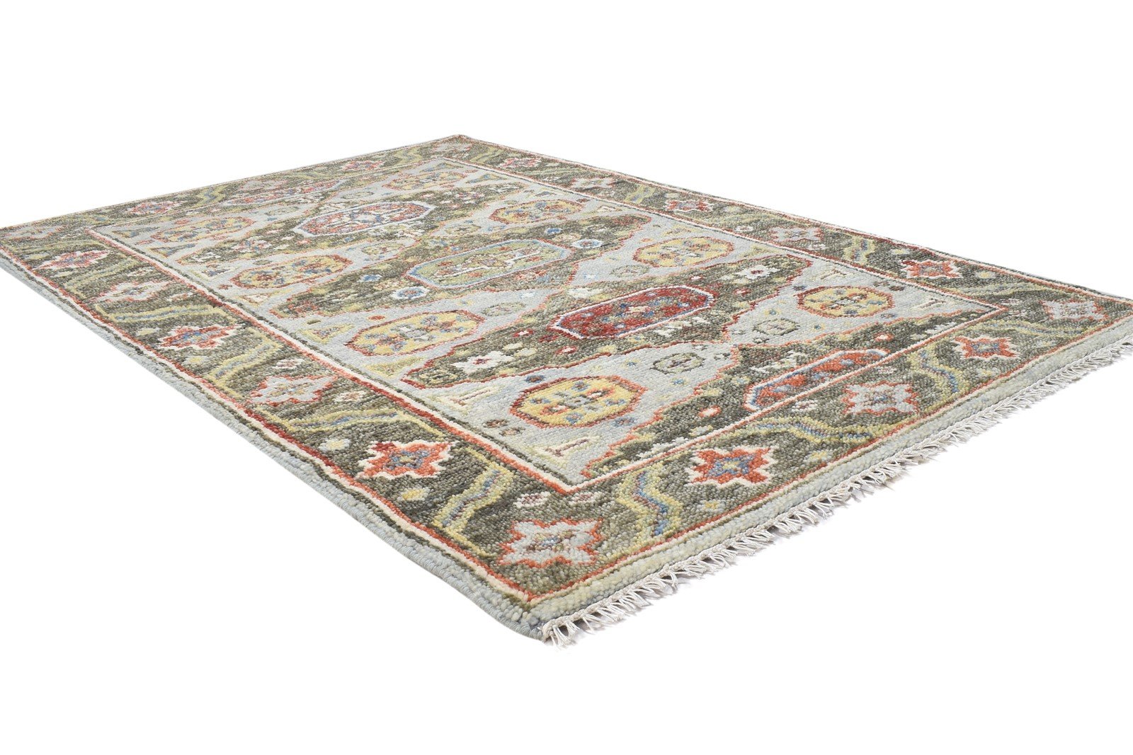 4' X 6' Rug Wool Grey Persian Hand Knotted Kazak Oriental Room Size Carpet 7864326783125
