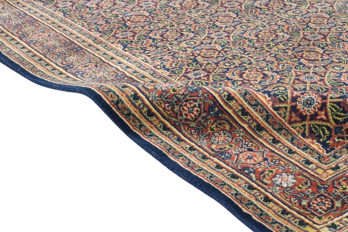4' X 6' Rug Wool Navy Blue Persian Hand Knotted Bijar Oriental Room Size Carpet 7864666849429
