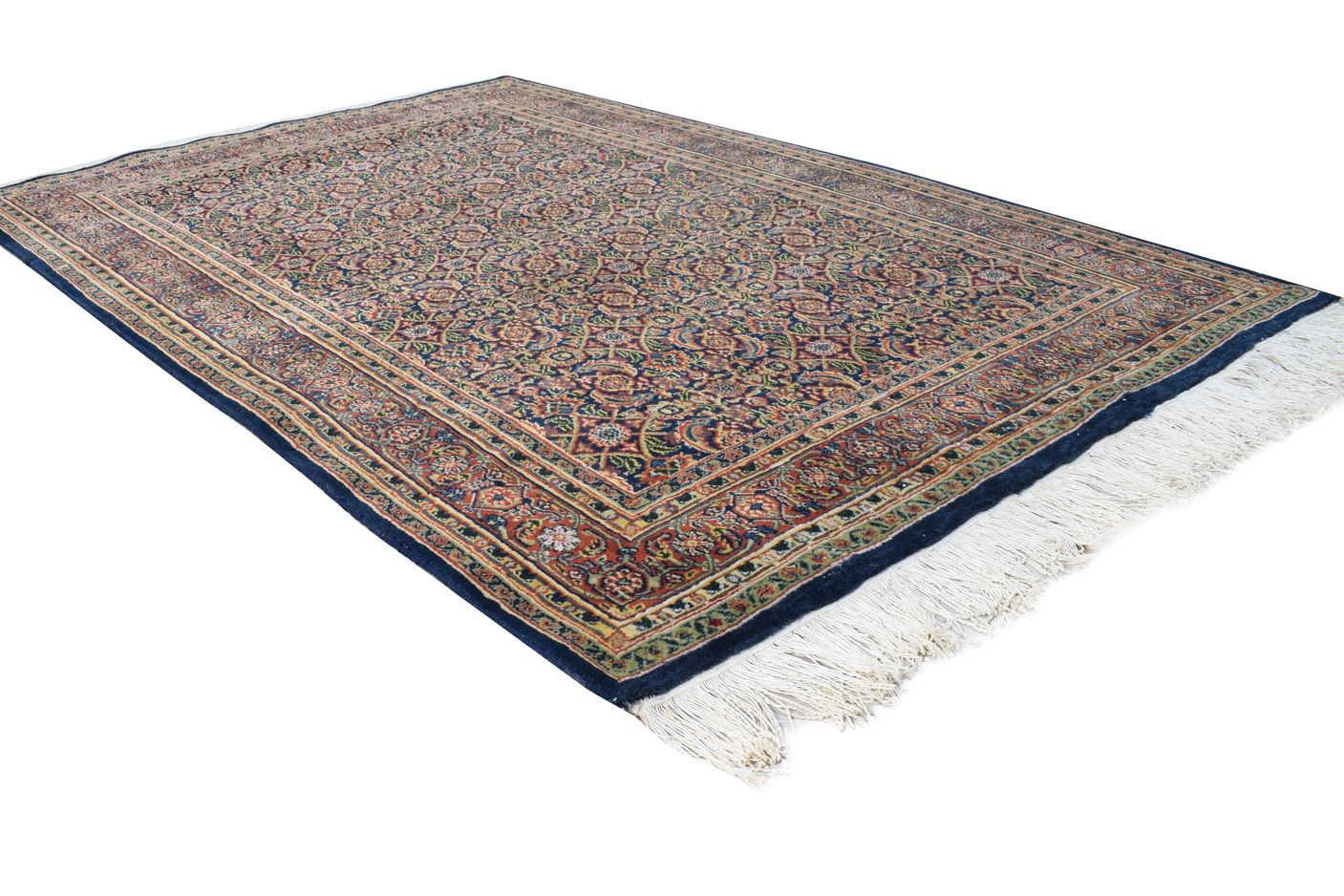 4' X 6' Rug Wool Navy Blue Persian Hand Knotted Bijar Oriental Room Size Carpet 7864666849429