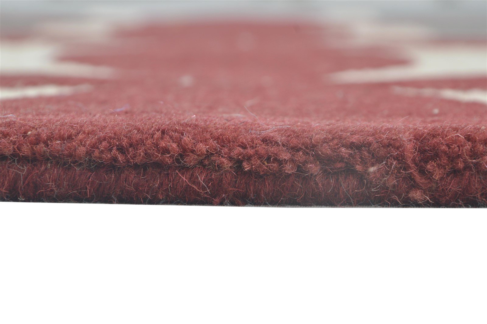 4' X 6' Rug Wool Red Modern Hand Tufted Moroccan Geometric Room Size Carpet 7864304566421