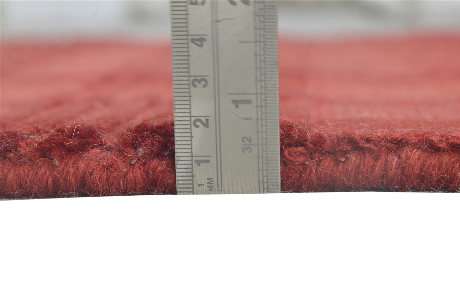 4' X 6' Rug Wool Red Modern Handloom Scandinavian Plaids Room Size Carpet 7864874729621