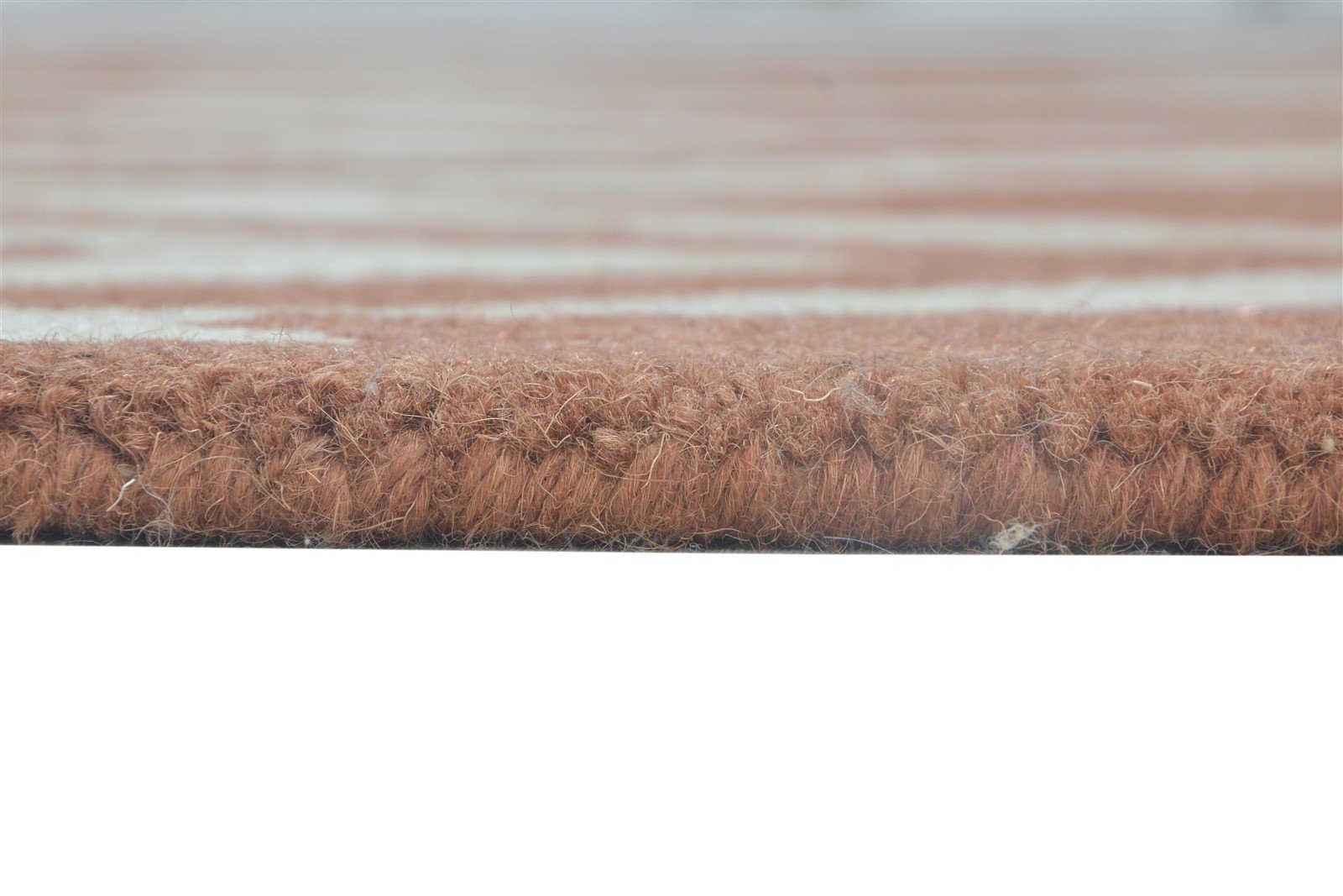 4' X 6' Rug Wool Rust Modern Hand Tufted Scandinavian Chevron Room Size Carpet 7864303517845