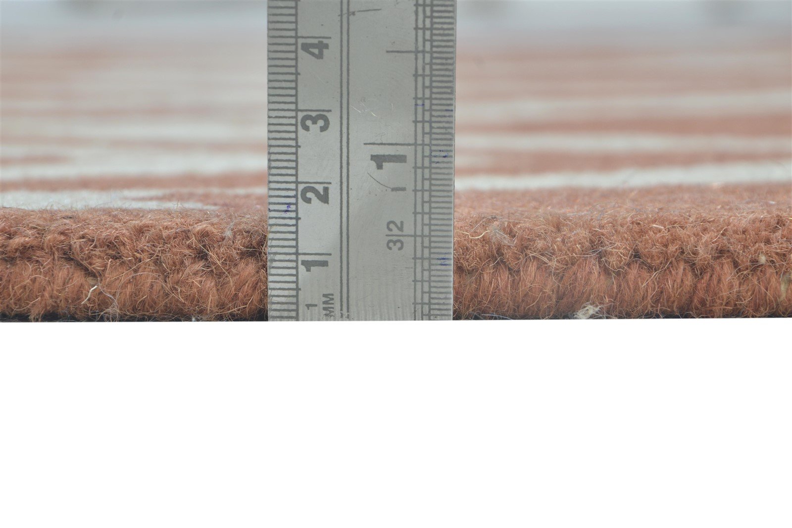 4' X 6' Rug Wool Rust Modern Hand Tufted Scandinavian Chevron Room Size Carpet 7864303517845