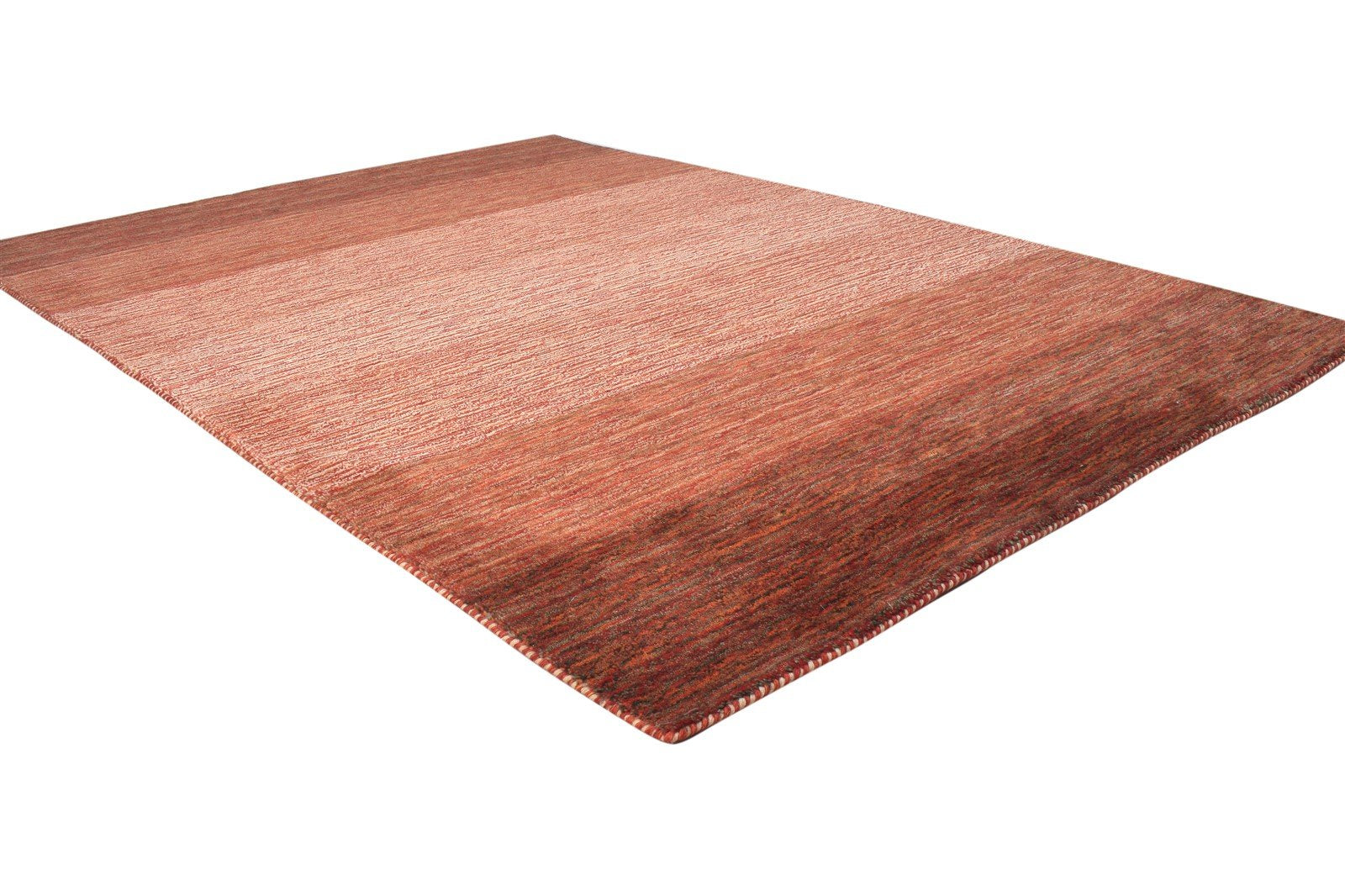 4' X 6' Rug Wool Rust Persian Handloom Gabbeh Striped Room Size Carpet 7864881184917
