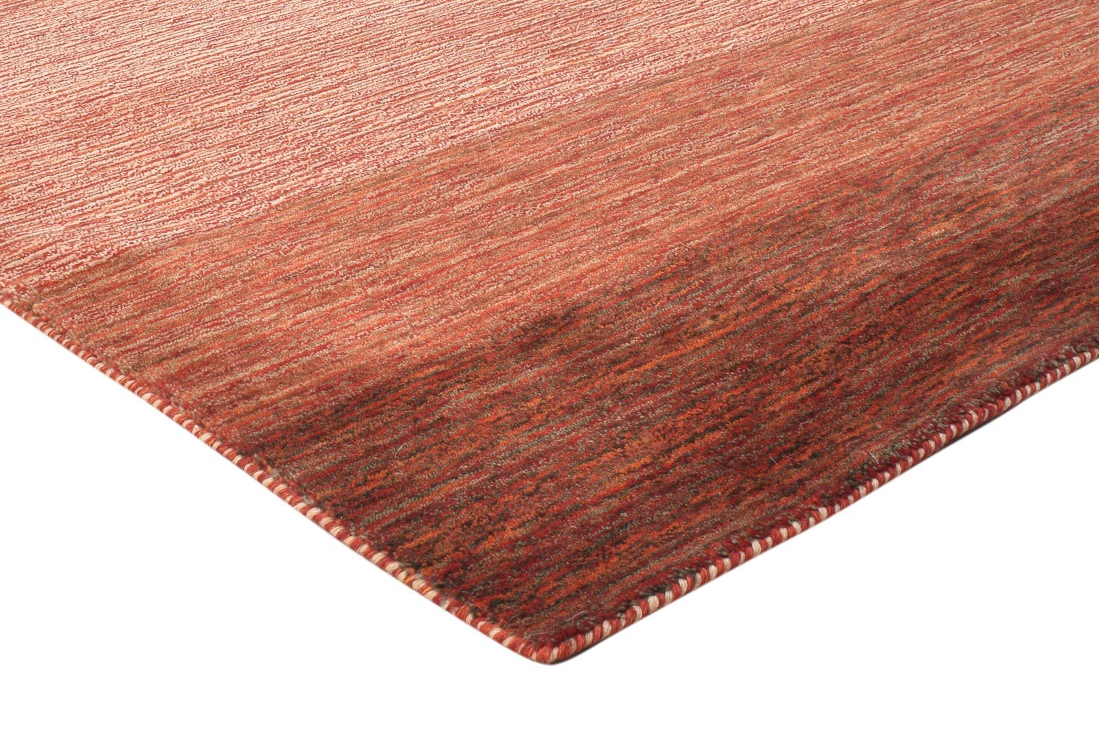4' X 6' Rug Wool Rust Persian Handloom Gabbeh Striped Room Size Carpet 7864881184917