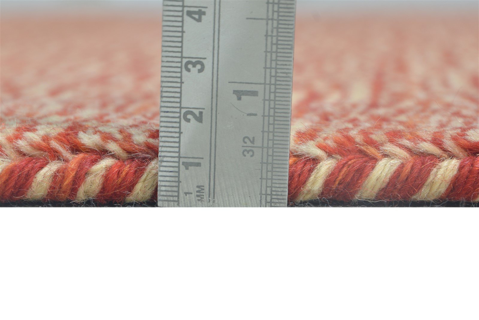 4' X 6' Rug Wool Rust Persian Handloom Gabbeh Striped Room Size Carpet 7864881184917