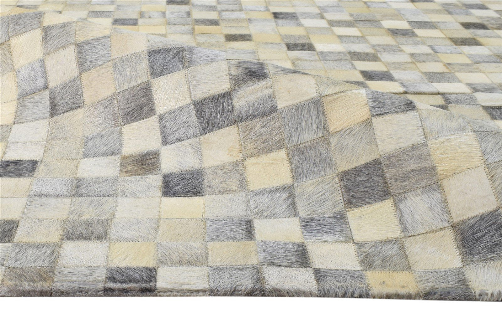 4X6 Rug Leather Beige Modern Flatweave Scandinavian Geometric Room Size Carpet 7864583618709