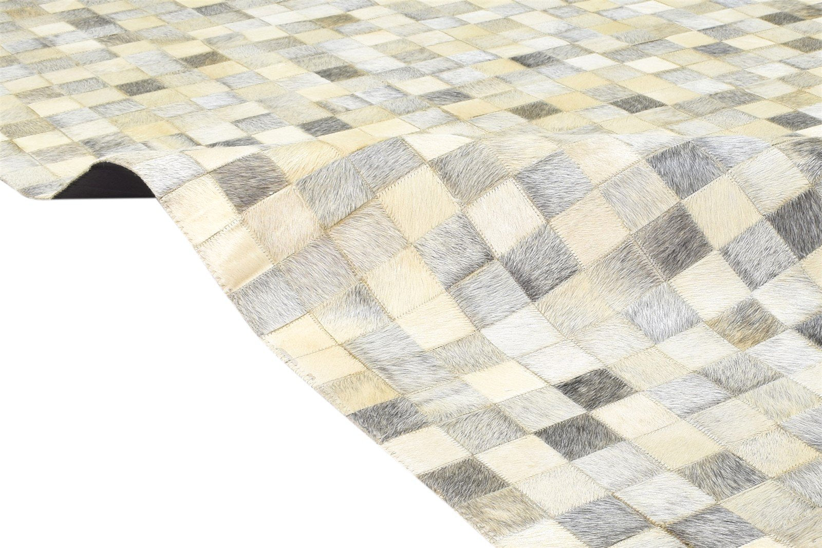 4X6 Rug Leather Beige Modern Flatweave Scandinavian Geometric Room Size Carpet 7864583618709