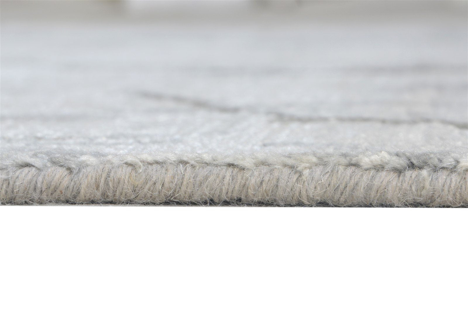 4X6 Rug Rayon From Bamboo Grey Modern Hand Knotted Scandinavian Abstract Room Size 7864997740693