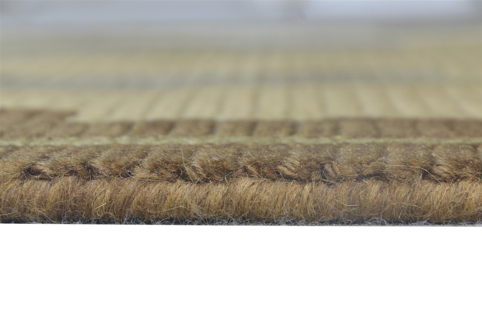 4X6 Rug Wool Brown Modern Hand Knotted Scandinavian Abstract Room Size Carpet 7865108988053
