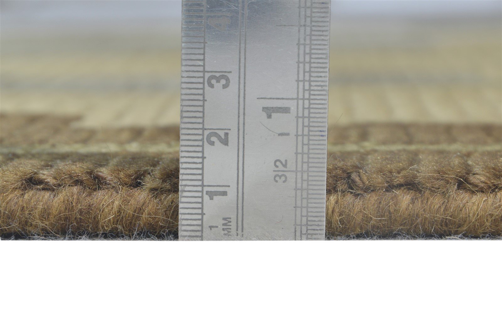 4X6 Rug Wool Brown Modern Hand Knotted Scandinavian Abstract Room Size Carpet 7865108988053