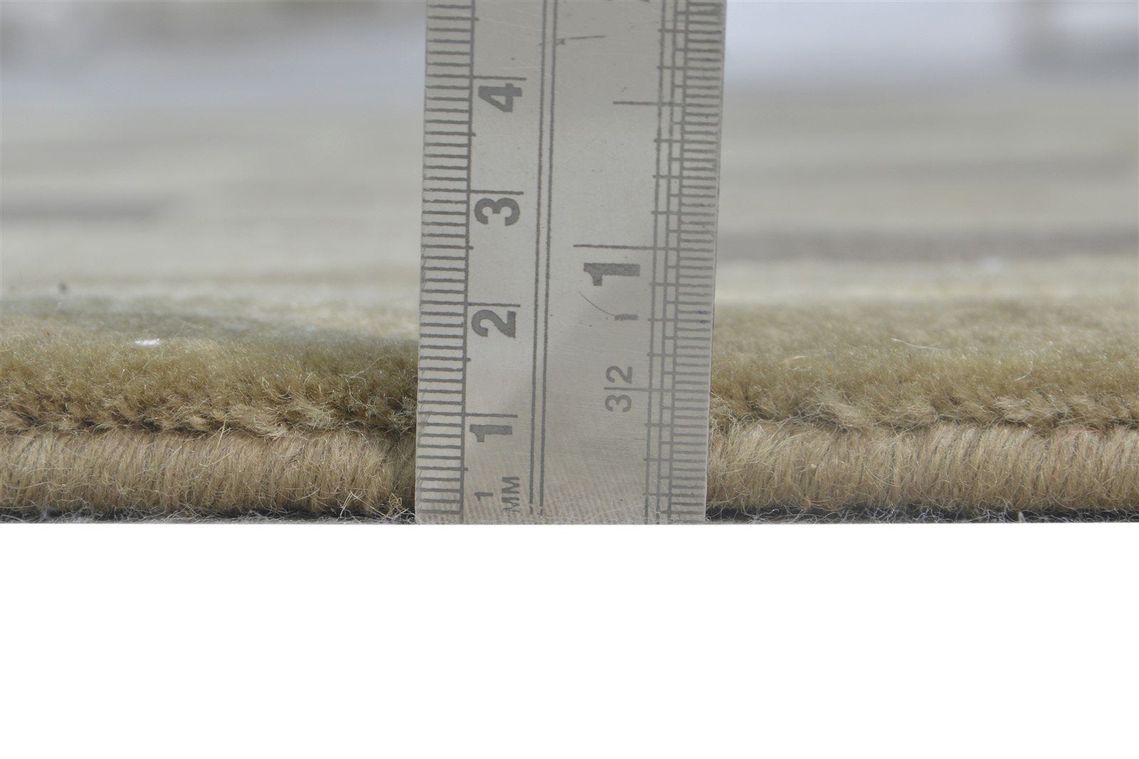 4X6 Rug Wool Brown Modern Hand Knotted Scandinavian Abstract Room Size Carpet 7865108103317