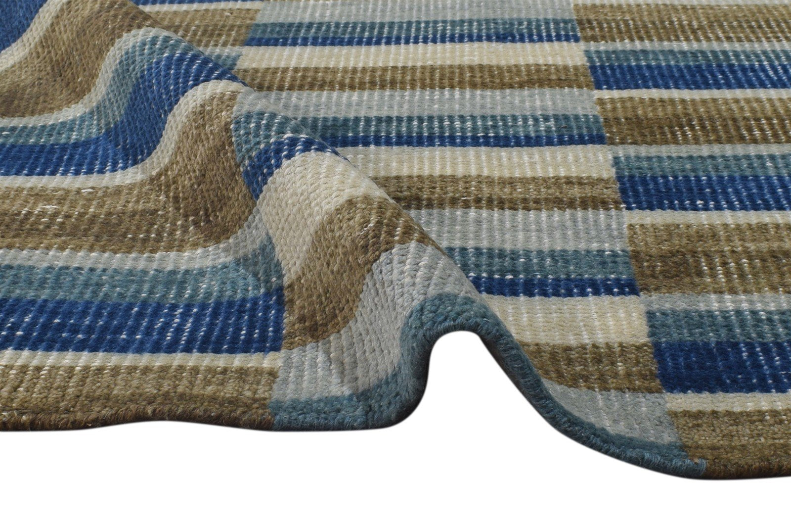 4X6 Rug Wool Sand Modern Hand Knotted Scandinavian Geometric Room Size Carpet 7864871813269