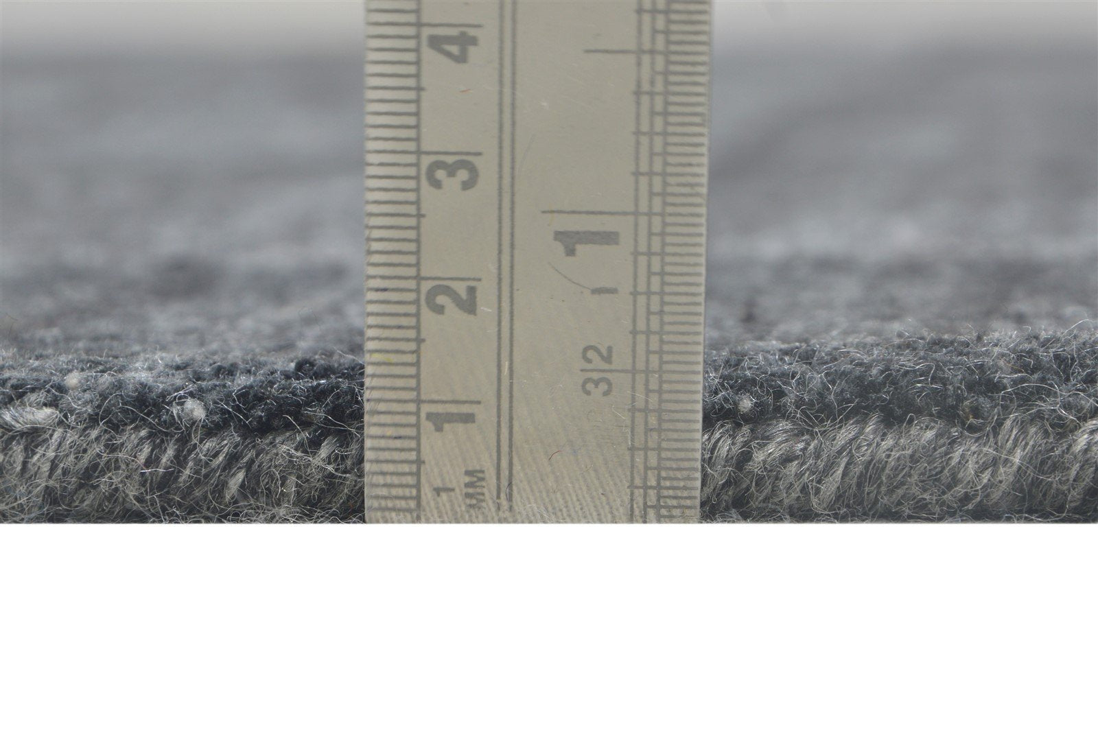 4X6 Rug Wool Silk Charcoal Modern Handloom Scandinavian Solid Room Size Carpet 7864883675285