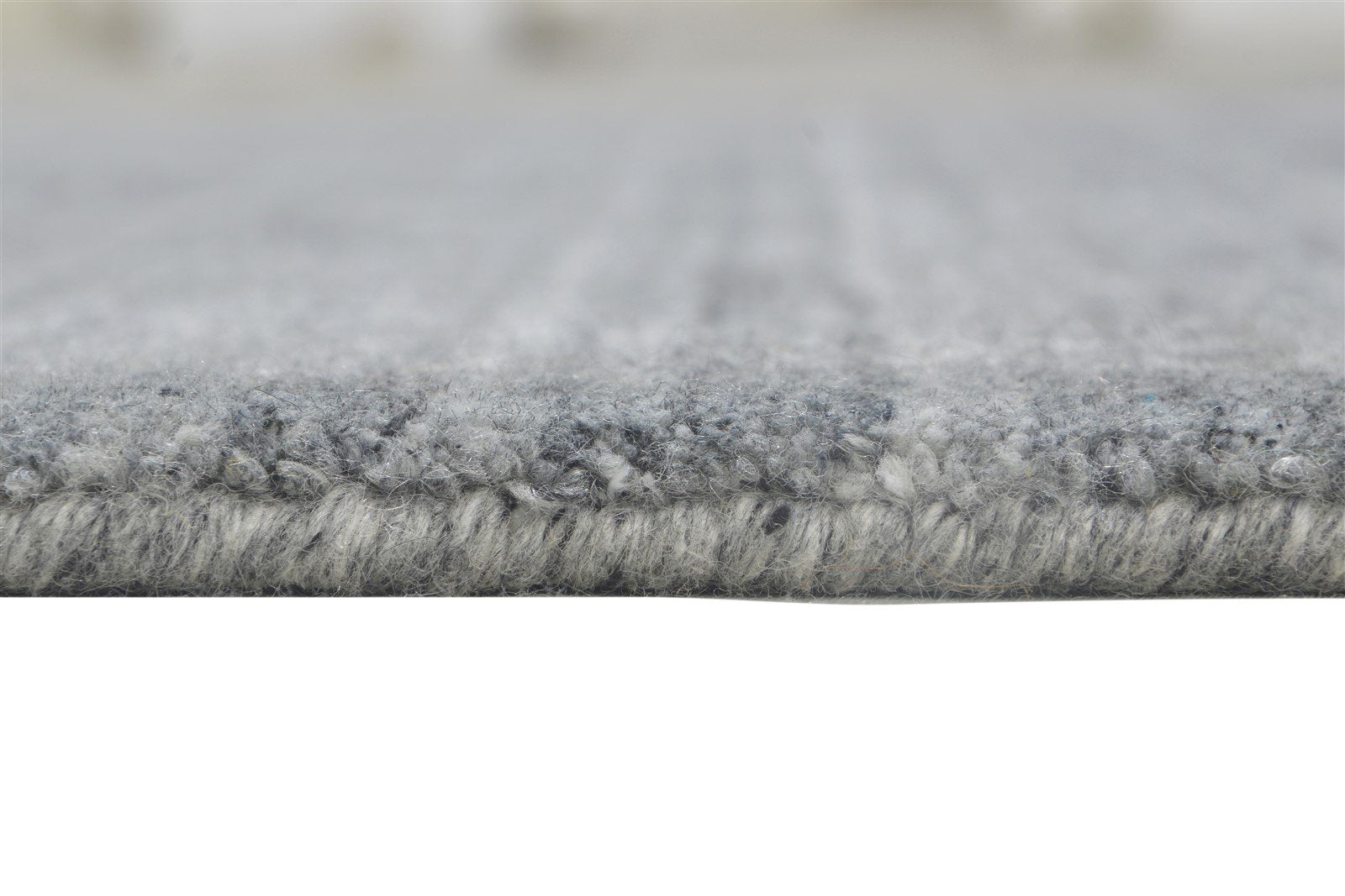 4X6 Rug Wool / Silk Dark Grey Modern Handloom Scandinavian Solid Room Size 7864512151701