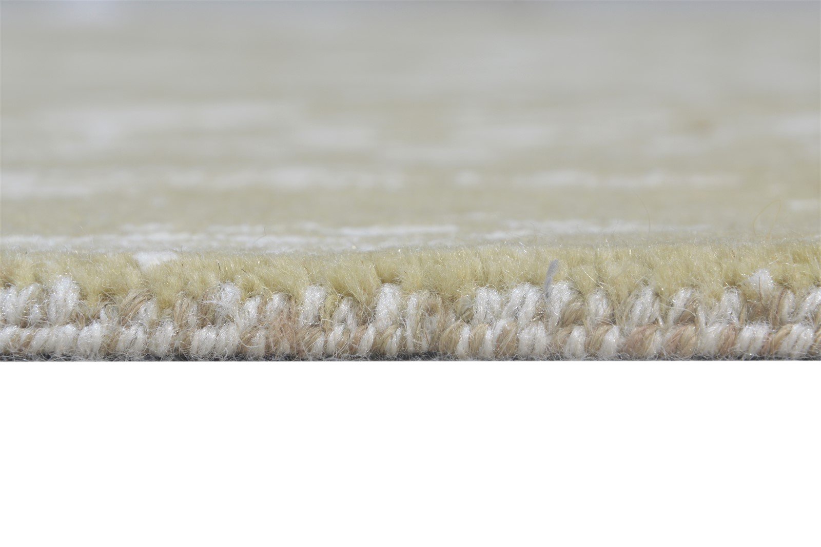 4X6 Rug Wool / Silk Sage Modern Hand Knotted Heriz-Indian Abstract Room Size 7865148309653