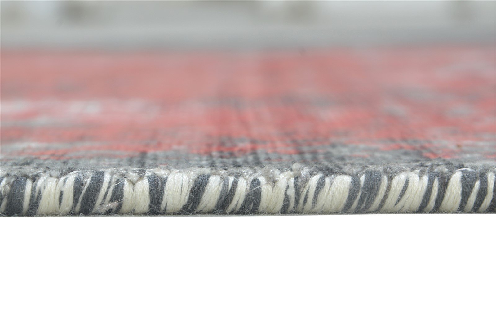 5' X 6' Rug Silk Red Modern Hand Woven Indian Abstract Room Size Carpet 7864160551061