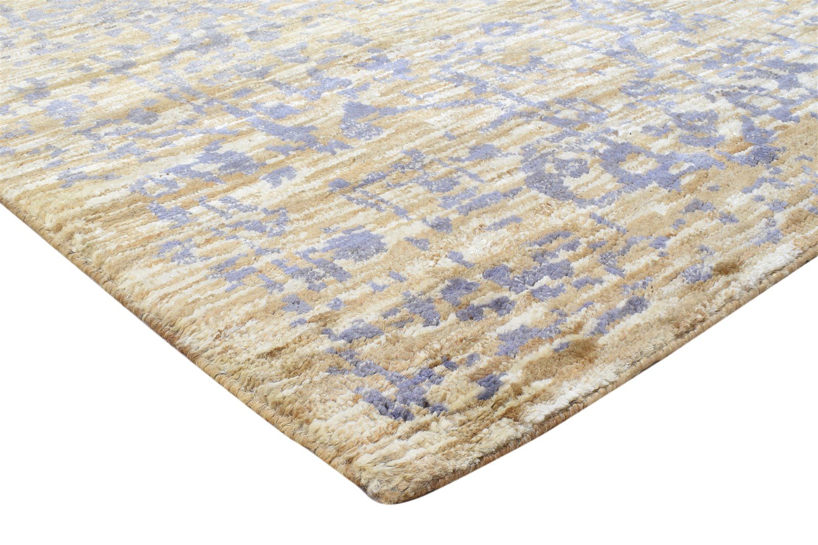 5' X 7' Rug Jute Gold Modern Hand Knotted Bohemian Bohemian Room Size Carpet 7864236408981