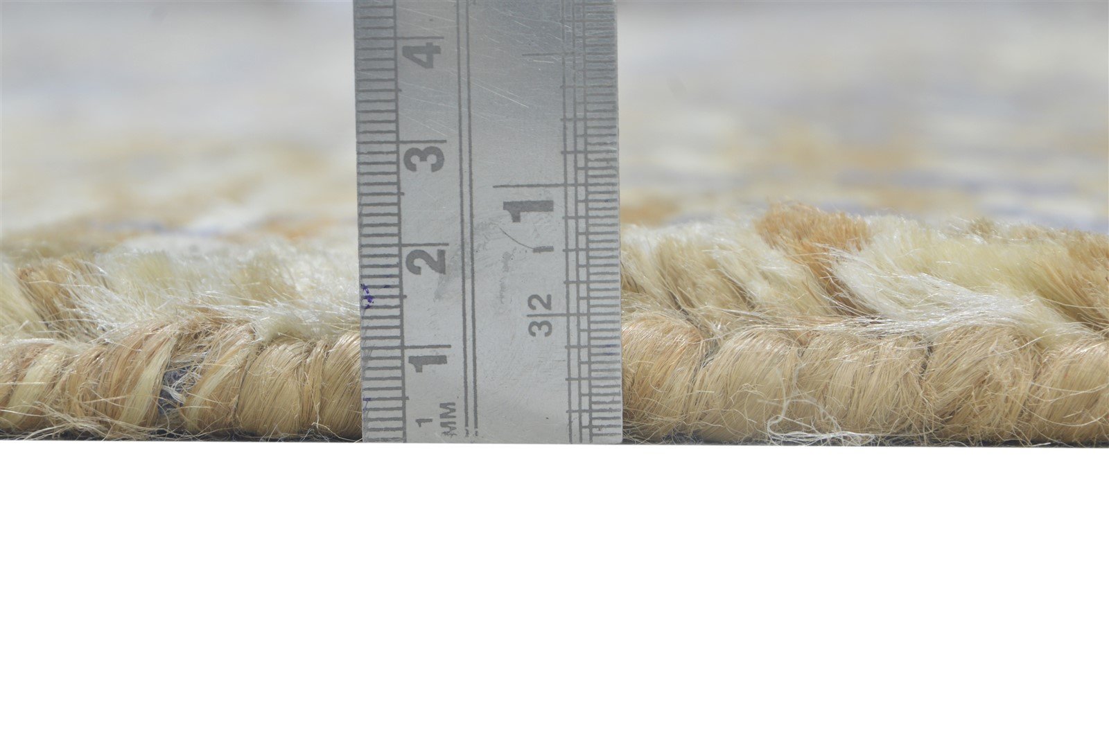 5' X 7' Rug Jute Gold Modern Hand Knotted Bohemian Bohemian Room Size Carpet 7864236408981