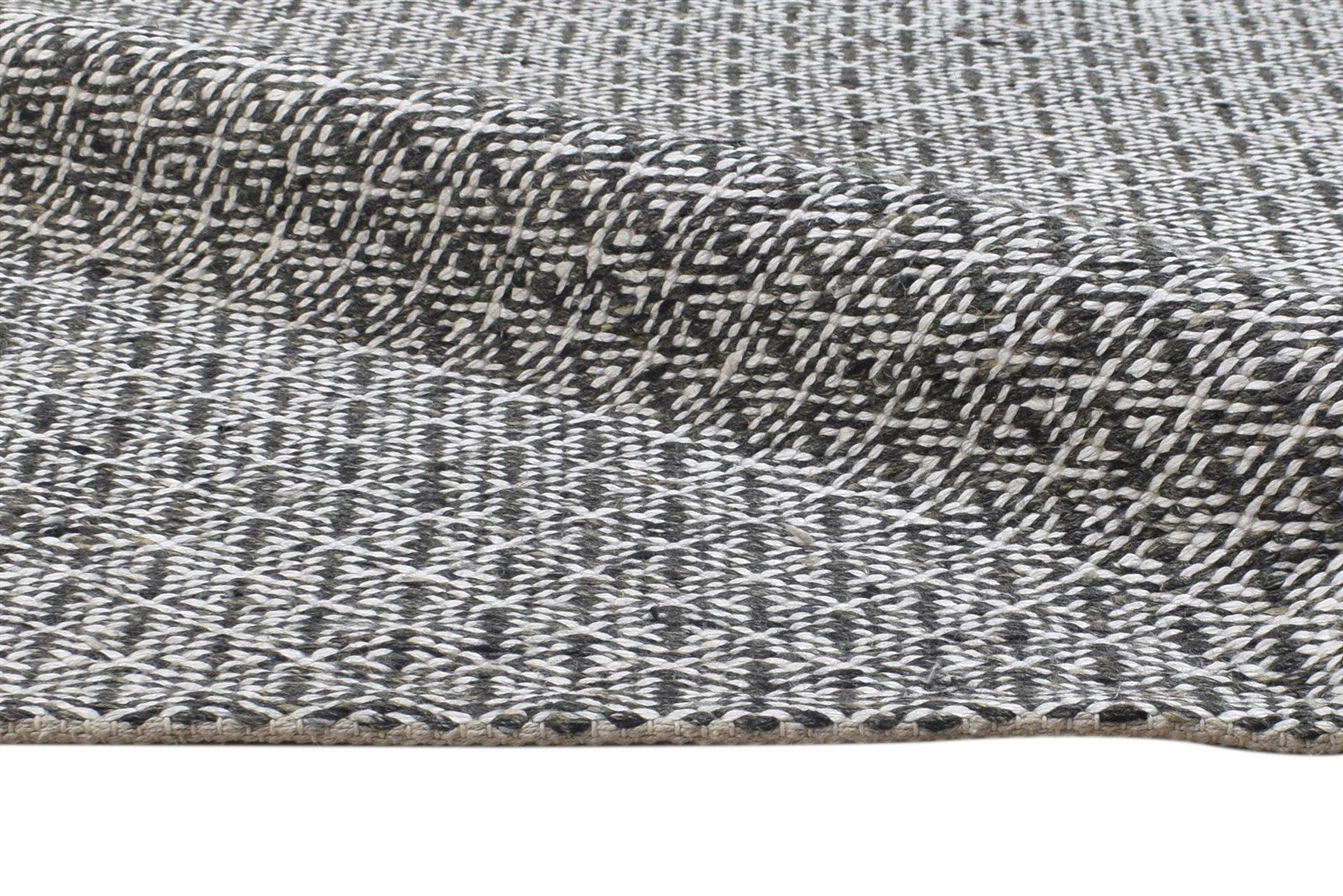 5' X 7' Rug Silk Grey Modern Dhurrie Scandinavian Solid Room Size Carpet 7864482005141