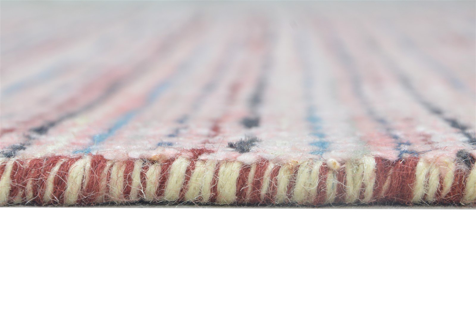 5' X 7' Rug Silk Pink Modern Handloom Scandinavian Striped Room Size Carpet 7864152817813