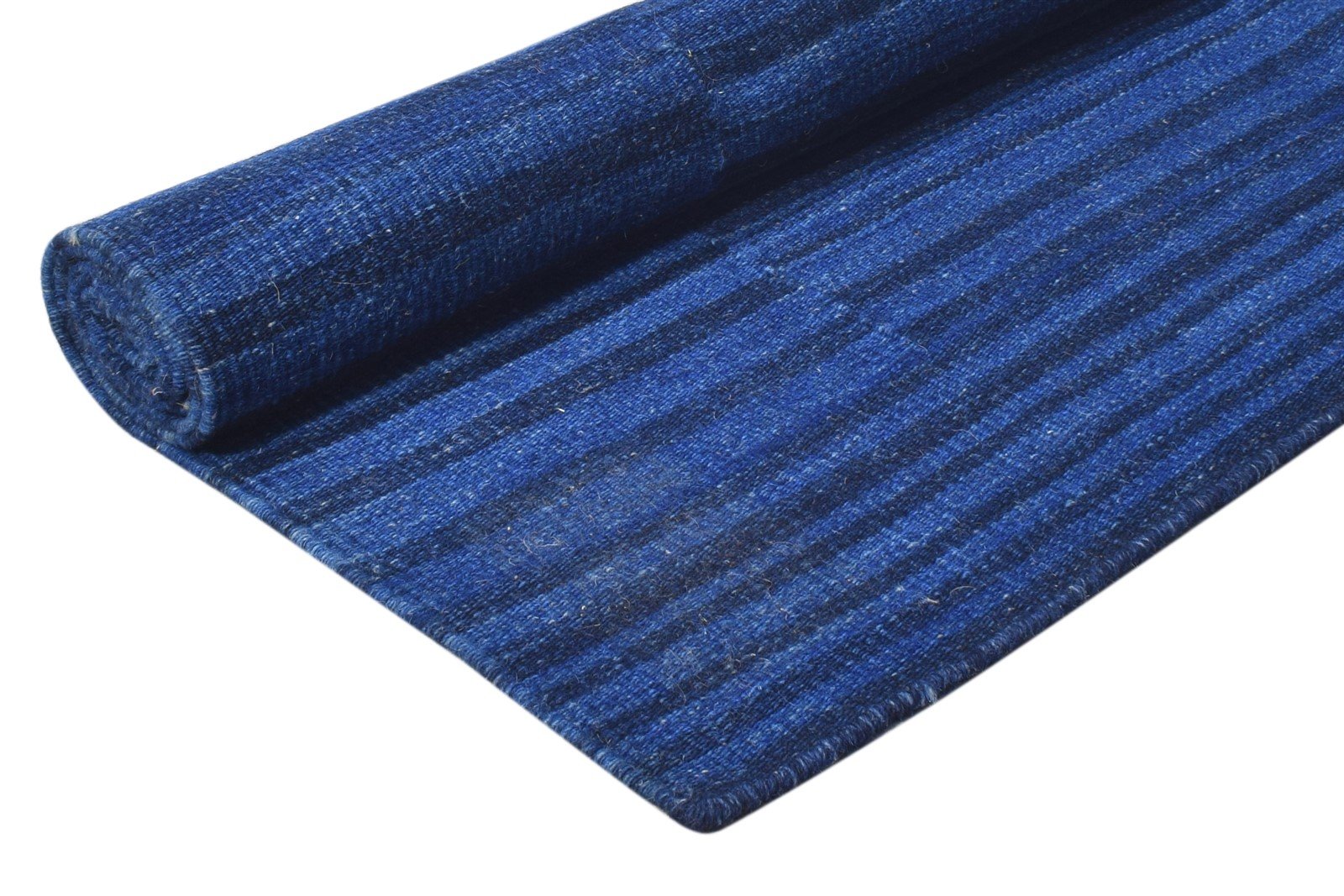 Cherianne 5' X 7' Rug Wool Blue Modern Dhurrie Bohemian Abstract 7865191334037