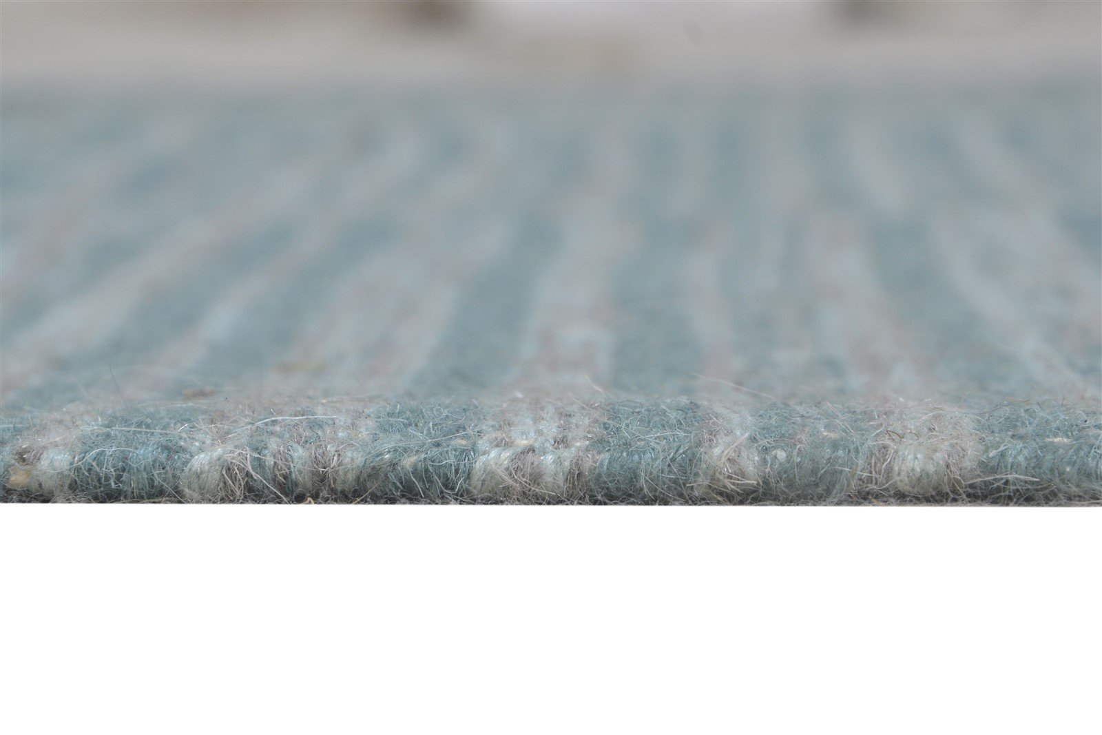 5' X 7' Rug Wool Blue Modern Dhurrie Scandinavian Striped Room Size Carpet 7865162563733