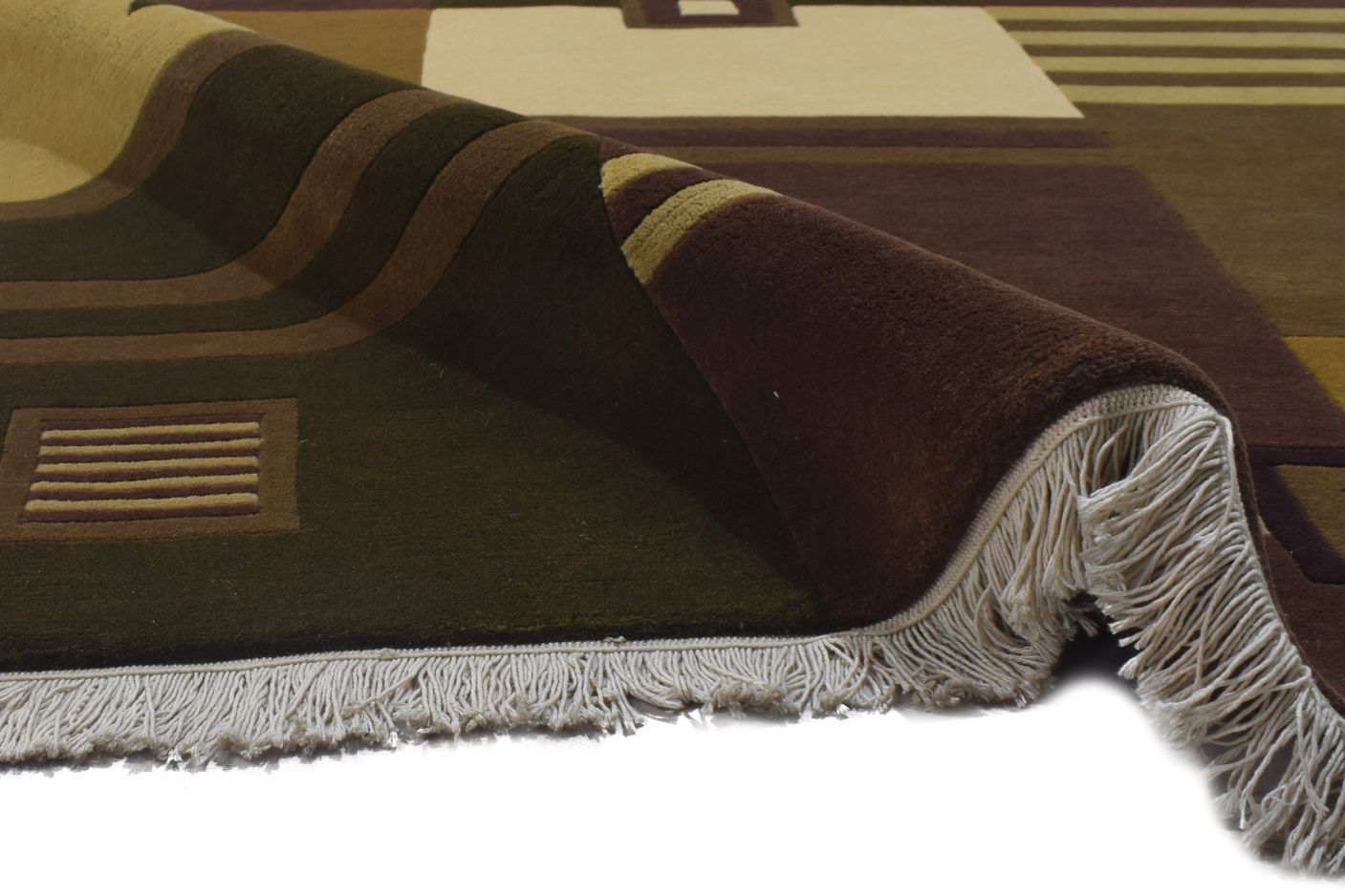 5' X 7' Rug Wool Brown Persian Hand Knotted Gabbeh Tribal Room Size Carpet 7864892915861