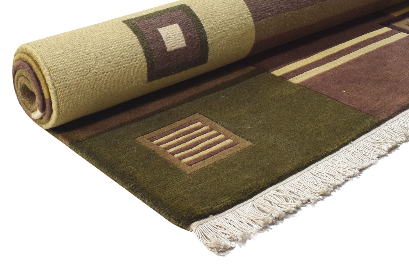 5' X 7' Rug Wool Brown Persian Hand Knotted Gabbeh Tribal Room Size Carpet 7864892915861