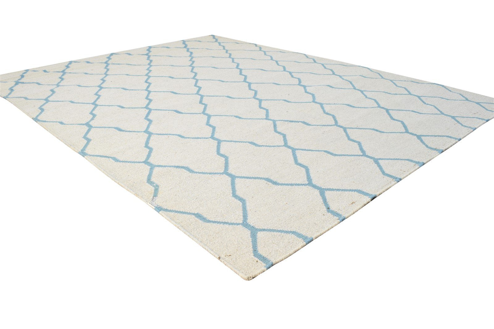 5' X 7' Rug Wool Grey Modern Dhurrie Moroccan Scroll Tile Room Size Carpet 7865077792917