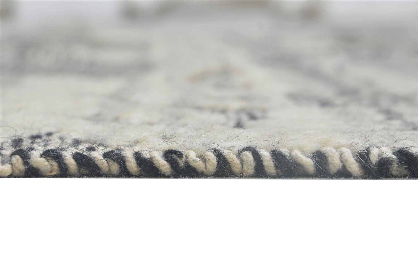 5' X 7' Rug Wool Grey Modern Hand Knotted French Damask Room Size Carpet 7864170807445