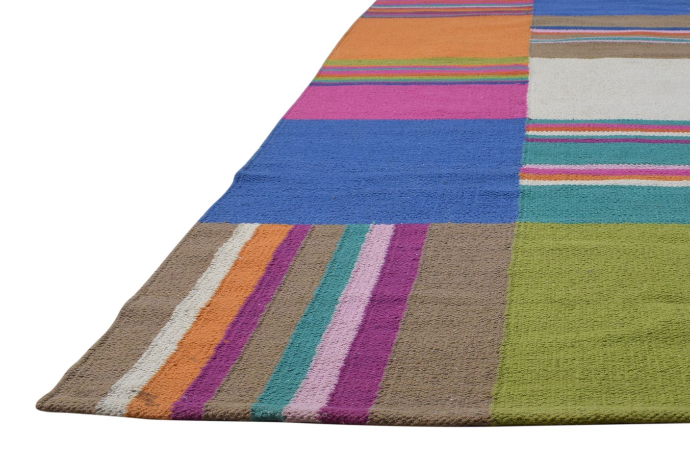 5' X 7' Rug Wool Multi Color Modern Dhurrie Bohemian Abstract Room Size Carpet 7865194414229