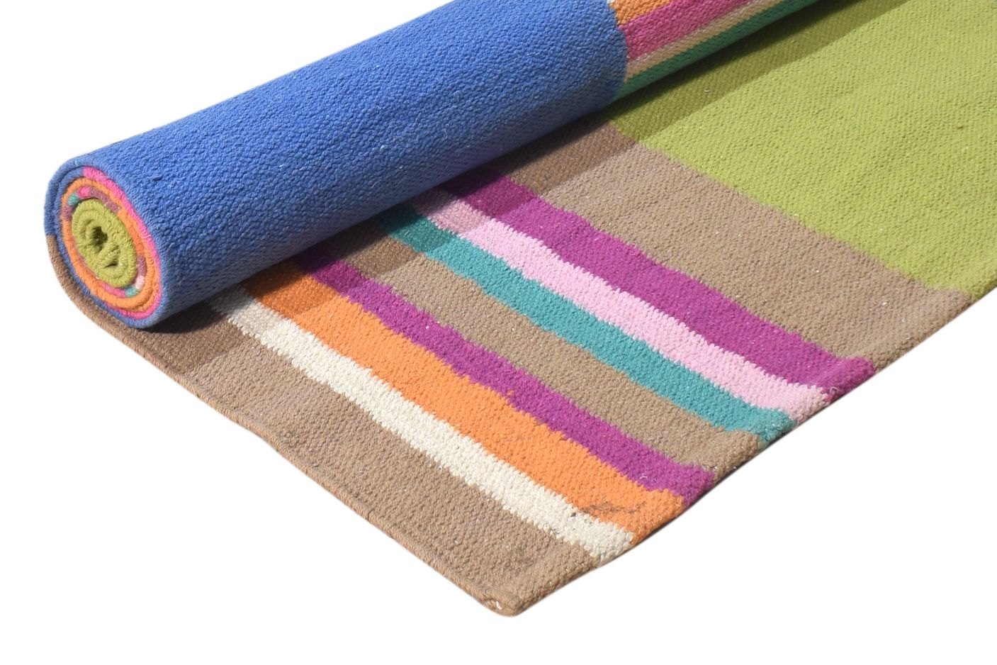 5' X 7' Rug Wool Multi Color Modern Dhurrie Bohemian Abstract Room Size Carpet 7865194414229