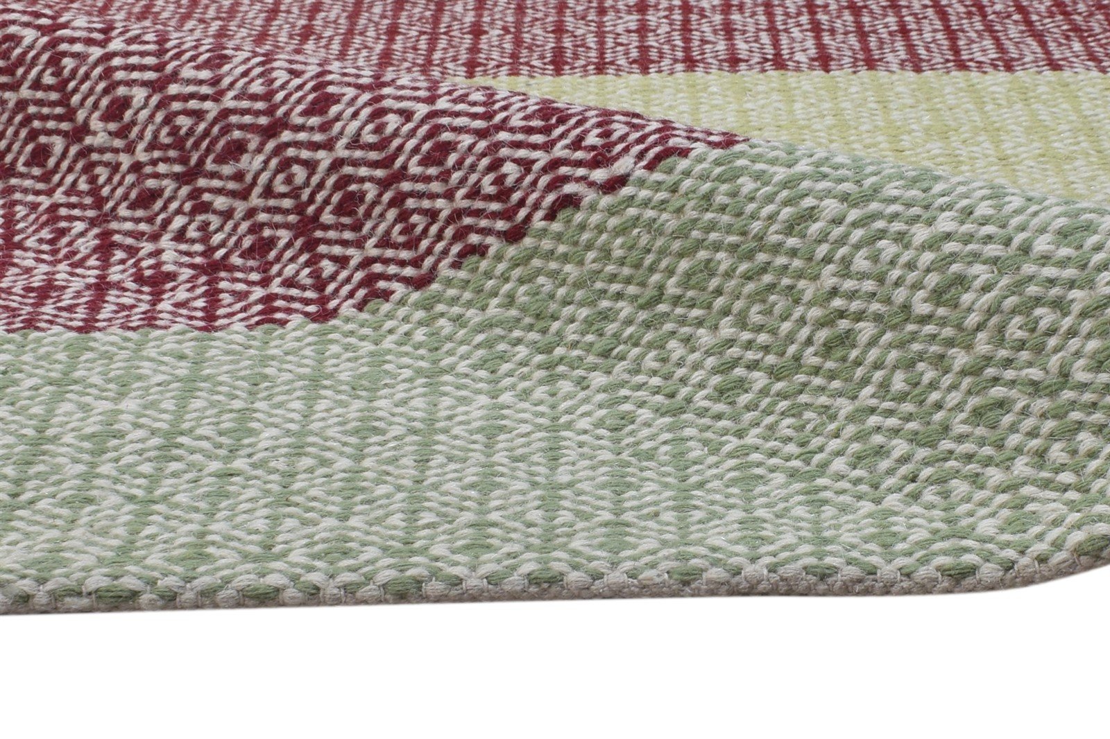 5' X 7' Rug Wool Multi Color Modern Dhurrie Bohemian Striped Room Size Carpet 7864487510165