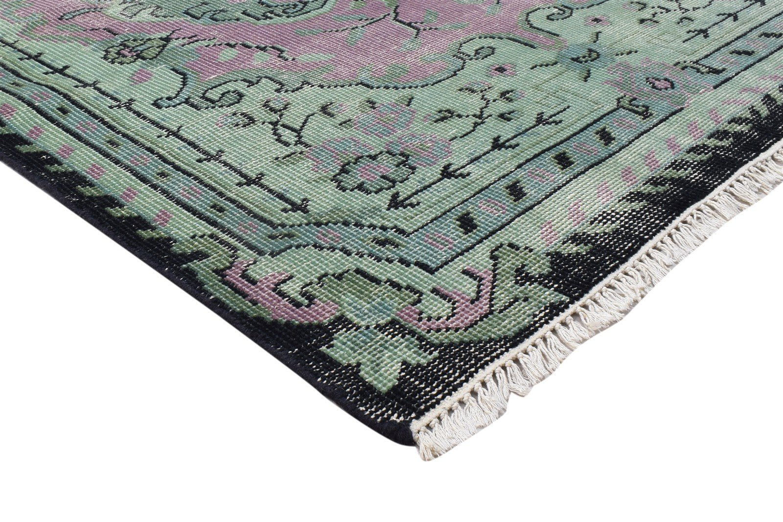 5' X 7' Rug Wool Purple Persian Hand Knotted Kashan Oriental Room Size Carpet 7864088526997