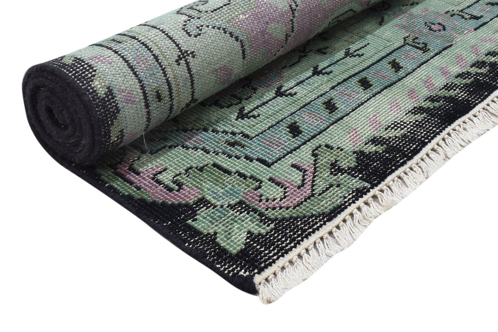 5' X 7' Rug Wool Purple Persian Hand Knotted Kashan Oriental Room Size Carpet 7864088526997