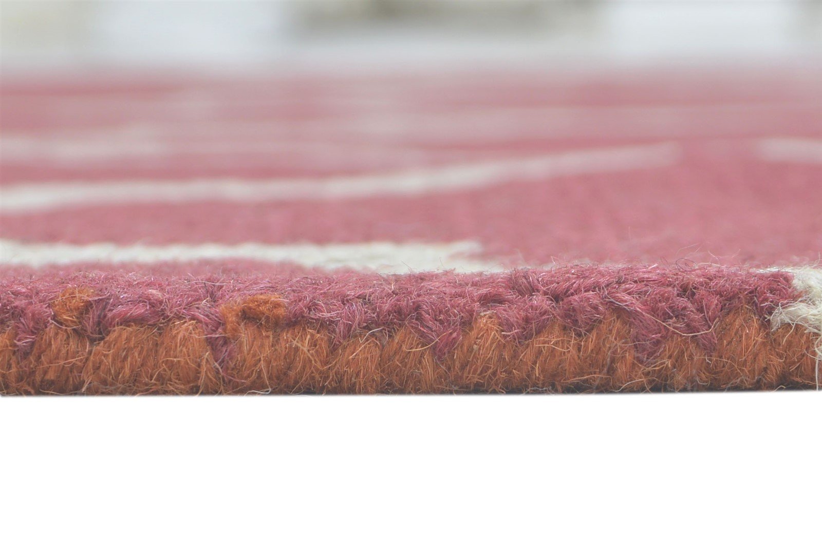 5' X 7' Rug Wool Red Modern Hand Tufted Moroccan Trellis Room Size Carpet 7860705689749