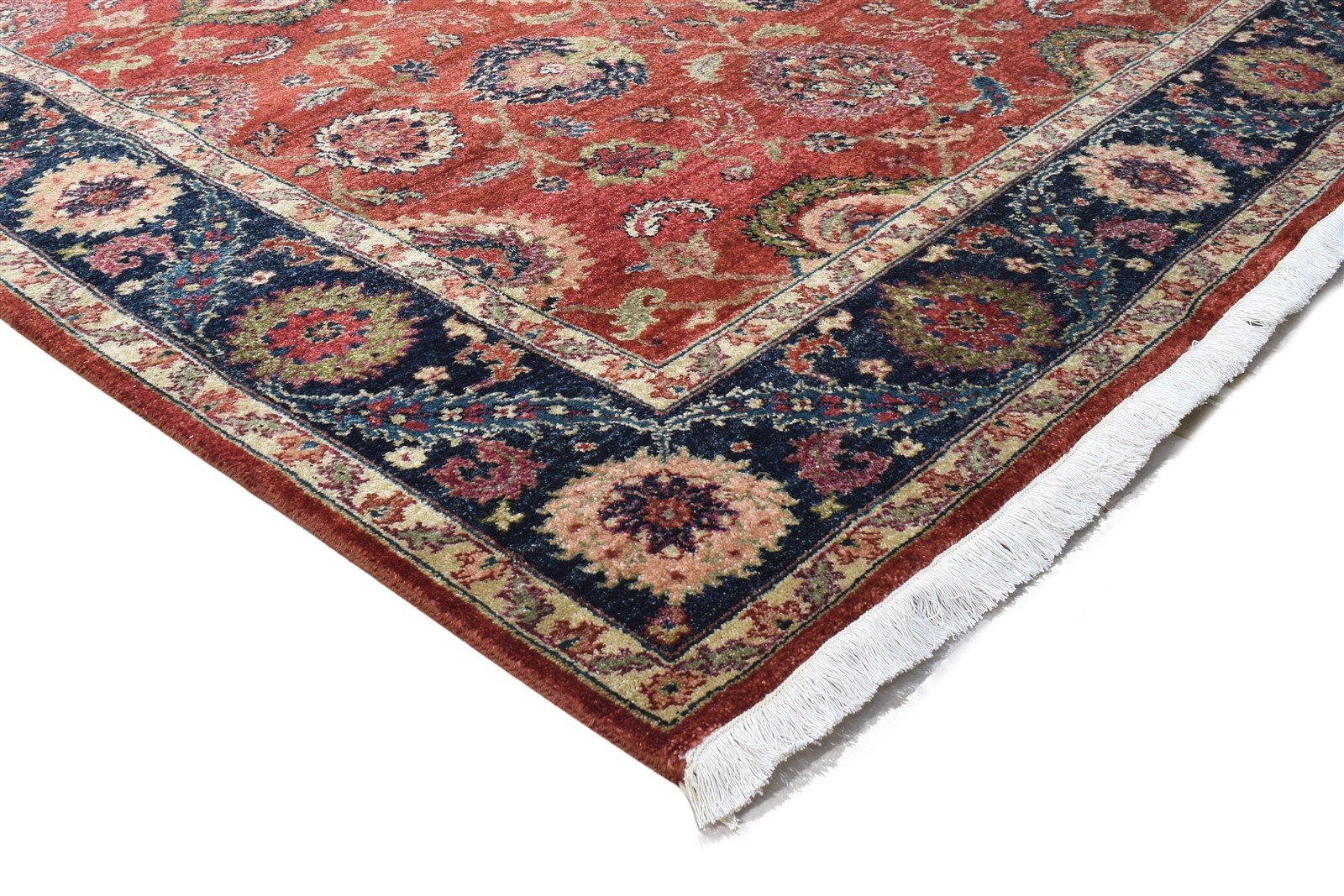 5' X 7' Rug Wool Red Persian Hand Knotted Kashan Oriental Room Size Carpet 7864321835157