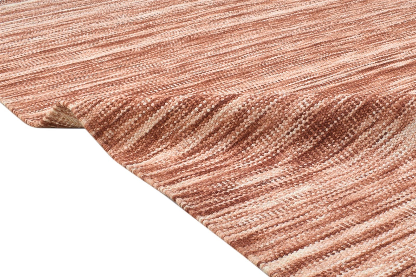 5' X 7' Rug Wool Rust Modern Dhurrie Scandinavian Stars Room Size Carpet 7864151376021